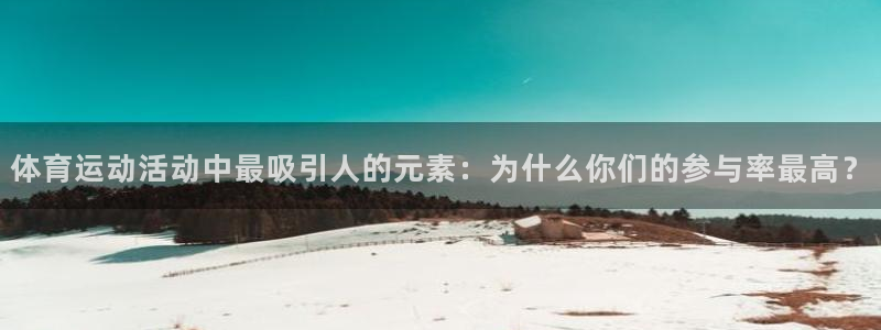 3377体育官网入口网页版：体育运动活动中最吸引人的元素：为什么你们的参与率最高？