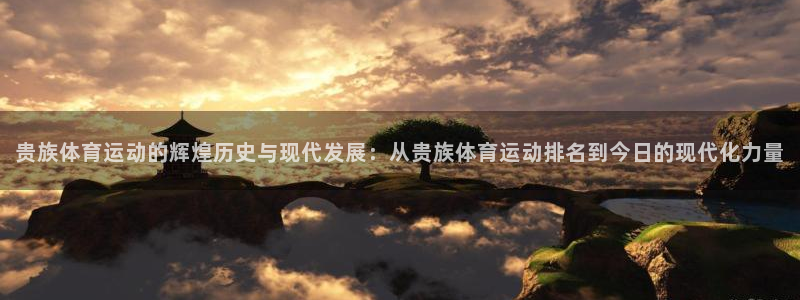3377体育官方app下载：贵族体育运动的辉煌历史与现代发展：从贵族体育运动排名到今日的现代化力量